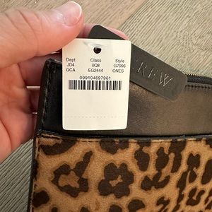 COPY - J Crew Leopard Animal Print Clutch Leather Purse Zip Pouch Handbag Calf …